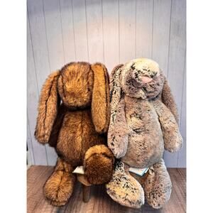 Bunny Bundle Jellycat Hoppleston and Bunny Woodland Babe Medium Authentic NEW